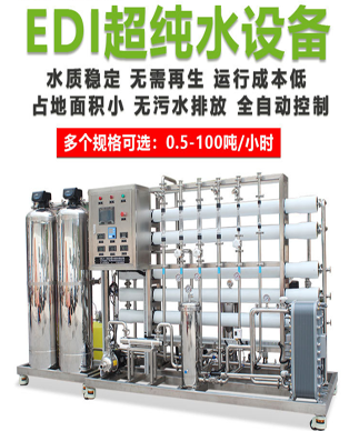 廠家直銷（xiāo）全不鏽鋼超純水機工廠大型食品日化（huà）工業RO純（chún）淨水設（shè）備EDI